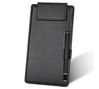 GORESE Portablocco A6 lavagna da scrittura in pelle A6 clipboard cartella appunti menu con clip magnetica e penna clip per ristorante bar caffetteria day card shop reception