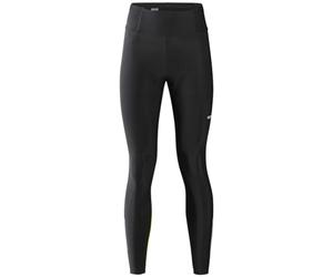 GOREWEAR Donna, Legging Termico Progress Thermo Tights+, Gore Selected Fabrics, Nero Giallo Fluo, 38
