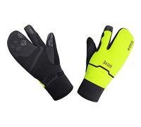 GOREWEAR GORE-TEX INFINIUM™ Thermo Split Guanti, Black/Neon Yellow, 10