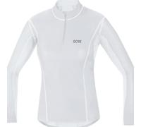 GOREWEAR M Donna GORE® WINDSTOPPER® Base Layer Thermo Maglia colla, Light Grey/White, 34