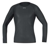 GOREWEAR M GORE® WINDSTOPPER® Base Layer Maglia a manica lunga, Black, XL