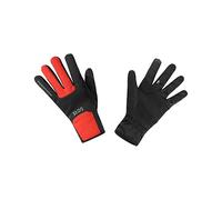 Gore wear m long gloves gore windstopper thermo red black
