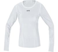 GOREWEAR M WINDSTOPPER® Base Layer Thermo Maglia manica lunga Donna, Light Grey / White, 42