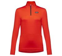 GOREWEAR Mid-Layer Thermo Casual 1/4-Zip da donna, Fireball, 42