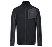 T-shirt Gore Wear R3 Partial Windstopper manica lunga nero - XL