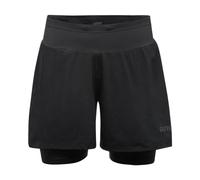 GOREWEAR R5 Donna 2in1 Pantaloncini, Black, XL