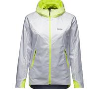 GOREWEAR R5 Donna GORE-TEX INFINIUM™ Giacca insulated, White/Neon Yellow, 40