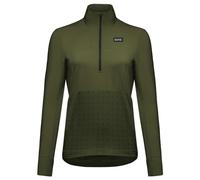 GOREWEAR TrailKPR Mid-Layer Ibrido 1/2-Zip da donna, Utility Verde, 40