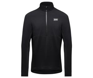 GOREWEAR TrailKPR Mid-Layer Ibrido 1/2-Zip da uomo, Black, S