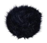GORGECRAFT 1.8m*70mm Pelliccia di Volpe Finta Nera Tessuto di Lana Artificiale Natale Shaggy Peluche Sintetico Patch Soffice Pelliccia Fuzzy Scrap Trim Nastro Da Cucire Tagli di Pelliccia per Artigian