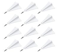 GORGECRAFT 1 Scatola 12 Pezzi Puntine da Disegno per Aeroplano Puntine da Disegno Bianche Puntine da Disegno per Disegno A Parete Bacheca Mappa Segna Foto Bacheca Messaggi in Sughero Forniture
