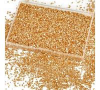 GORGECRAFT 1 Scatola di Vetro Frantumato Glitter Irregolare Frammenti d'oro Rotti Frammenti di Ghiaia 100G Paillettes Granelli di Ghiaia per Sottobicchieri d'Arte Artigianali in Resina Ornamento
