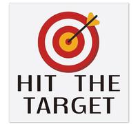 GORGECRAFT 10 Foglio di Adesivi per WC Hit The Target Adesivi per Urina Modello Rosso e Giallo con Freccia alle estremità Gialle Adesivi Impermeabili in PVC per L'Addestramento alla Pipì Vasino