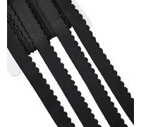 GORGECRAFT 10 m Bobina Elastica Nera Alta Elasticità Bordo Smerlato Fascia Elastica per Cucire Nastro Elastico per Cinture Pantaloni Artigianato Fai da Te Cravatta per Capelli Fascia per Capelli
