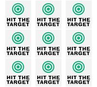 GORGECRAFT 10 pz Adesivi per Bersaglio per WC Bullseye Target Sticks Verde Potty Training Toilette Pee Target Aim Bullseye Decalcomania Adesivo per Paraurti per WC Orinatoio Bagno Toilette