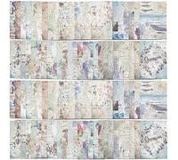 GORGECRAFT 100 Foglio Carta Motivo Animali Marini 50 Stili 14x10cm Tema Oceano Carta Artigianale Decorativa Scrapbook Paper Pad Cartoncino per Fai Da Te Origami Artigianato Creazione Carte Scrapbook