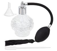 GORGECRAFT 100ml Bottiglia di Profumo Riutilizzabile Vintage Bottiglia di Profumo di Cristallo Bottiglia di Profumo Spray Atomizzatore di Profumo In Vetro Trasparente con Imbuto Lungo di Plastica