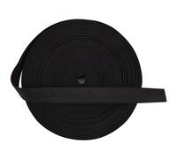 GORGECRAFT 10M Tracolla per Reggiseno Fascia Elastica 15mm Peluche Nastro Elastico Piatto Trim Spandex Rotolo di Nastro Bobina per Cucito Fai Da Te Spalline Del Reggiseno Lingerie Intimo Tracolla Nero