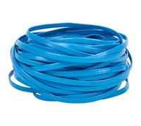 GORGECRAFT 10mx4mm Double Sided Leather Braiding String Fold Over PU Leather Strip Cord Dodger Blue Flat Soft Leather Trimming Strap per Fai da Te Cucito Artigianato Cintura Bracciale Gioielli