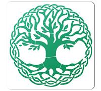 GORGECRAFT 12"X12" Modelli di Albero Della Vita Modello Rotondo Stencil Plastica Disegno Pittura Stencil Modelli di Design per Pittura su Tela Da Parete Artigianato Decorazioni per La Casa Fai Da Te