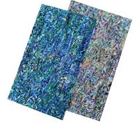GORGECRAFT 14x24cm 2 Pezzi Adesivi con Conchiglia di Abalone Foglio di Impiallacciatura di Abalone Blu Viola Adesivi con Conchiglie Finte per Progetti di Intarsio Decorazioni Artigianali Fatte