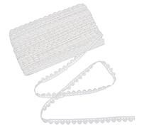 GORGECRAFT 15 iarda X 0.5 Pollici Cuore Pizzo Ricamo Nastro di Pizzo Cuore Bianco Bordo Passamaneria Fai da Te Cucito Artigianale Abito Cappello Vestiti Tovaglia Abbellimenti Accessori Confezioni