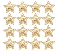 GORGECRAFT 16 bottone a stella in strass dorati a forma di pentagramma di cristallo bottone a stelo in lega bottoni decorativi di ricambio per cucito artigianato maglione uniforme giacca abbigliamento