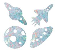 Gorgecraft 16 pz Pianeti Finestra Si Aggrappa Anti Collisione Spazio Arcobaleno Finestra di Vetro Adesivi di Avviso per Sciopero Degli Uccelli Decalcomanie Non Adesivo Prismatico Pellicola In