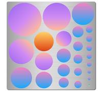 GORGECRAFT 16cm Modello di Cerchio Metrico Cerchio di Metallo Righello Riutilizzabile Stencil per Pittura In Acciaio Inossidabile Diario Segni Traccianti Circolari per Disegno Incisione su Legno