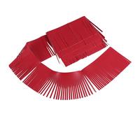 GORGECRAFT 2.18 Iarda 4 Pollici di Larghezza Frange In Pelle PU Brasile Doppio Lato Nappe Frange Bordatura Nastro per Artigianato Fai Da Te Cucito Abito Abbigliamento Gonna Borsa Abbellimento Casa Fes