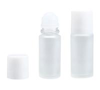 GORGECRAFT 2 flacone Roll-On In Vetro Smerigliato Da 50ml Flacone Roll-On per Oli Essenziali Flacone Roll-On Vuoto e Riutilizzabile Contenitore per Campioni Ricaricabile A Prova di Perdite Cosmetici