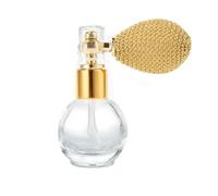 GORGECRAFT 2 flacone Spray Glitterato da 15ml Ricaricabile per Profumo in Vetro Vintage con Nebulizzatore Fine per Cosmetici da Viaggio con Pompa Vuota per Donne con Effetto Evidenziatore Verga d'oro