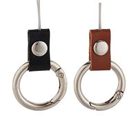 GORGECRAFT 2 PZ Portaavi con Cinturino Corto Corto Nero Cell Phone e Anello per Dito Phon e Charms Grip Supporti Strap Loop Cavalletto per Piccoli Dispositivi Elettronici avetta USB Lettore MP3 avi