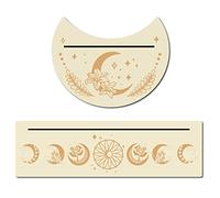 GORGECRAFT 2 PZ Portacarte di Tarocchi in Legno Espositori Fatti A Mano in Legno per Strumenti di Divinazione delle Streghe Majic Cerimonial Altare Decor Rifornimenti Rituali Wiccan