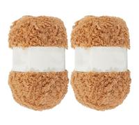 GORGECRAFT 2 Rotoli 200M Morbido Corallo Velluto Filato Ciniglia Soffice Pecora Filato Uncinetto Maglieria Cucito Filato Amigurumi per Borsa Cappello Sciarpe Vestiti Guanti Pantofole Orsacchiotto Perù