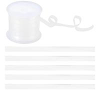 GORGECRAFT 2 Rotolo 40m Cinghie Elastiche Trasparenti Larghe 6mm Invisibili in Fibra Elastica Leggere Trasparenti per Reggiseno Bikini Lingerie Danza Costumi da Bagno Indumenti in Tessuto Progetti