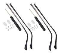 GORGECRAFT 2 set di Aste per Occhiali Color Canna di Fucile per Gambe di Ricambio per Occhiali Gambe per Occhiali Montatura Universale per Occhiali Sostituzione Delle Aste con Cacciavite Vite Rondella