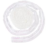 GORGECRAFT 20 Yards 2 Strati Glitter Organza Pizzo Nastro Elastico Pieghettato Bordo In Pizzo Raso Raccogliere Volant Bordo Vintage Passamaneria Tulle Tessuto Trasparente 1.2 Pollici Larghezza per 、