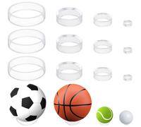 GORGECRAFT 20pz 4 Stili Supporto Sfere Supporto Trasparente Anello Sfera Supporto Piatto Forma Rotonda Display Piedistallo Cavalletto Palline da Golf Tennis Biglie Collezioni Uova Basket Display