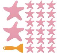 GORGECRAFT 20pz Adesivi per Vasca Da Bagno Antiscivolo Adesivo A Forma di Stella Marina Adesivo per Doccia Decalcomanie Vasche Gradini di Sicurezza Doccia Bagno Doccia Scale Da Pavimento Scale Rosa