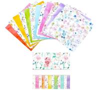 GORGECRAFT 24 foglio In 12 stili per Album di Ritagli con Fiori 15x15cm con Motivi Ad Acquerello per Decoupage Cartoncino Materiale di Base per Scrivere Diario Pianificatore Origami Artigianali