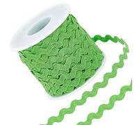 GORGECRAFT 27 yard/25 m Rick Rack Trim Nastro Verde Smeraldo Onda Cucito Piegatura Frange Trim 5 mm / 0.2 Pollici per Cucito Fai da Te Artigianato Matrimonio Abito da Sposa Abbellimento Decorazione
