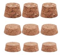 GORGECRAFT 27pz 3 misure Tappi per Bottiglia di Sughero Tappi di Sughero Conici Tappi per Bottiglia di Vino In Legno Coperchi In Sughero Legno Morbido Naturale Sostituzione per Bottiglia di Vino Birra