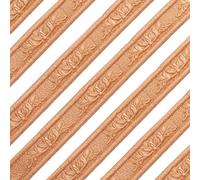 GORGECRAFT 2pz 2.3mX4cm Bordi per Carta Da Parati Autoadesivi 3D Modanatura Floreale Bordatura per Pareti Battiscopa In Schiuma Battiscopa Bordatura Flessibile per Soffitto Angolo Linea Casa Cucina