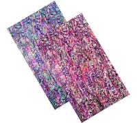 GORGECRAFT 2pz 241x140mm Foglio di Impiallacciatura di Abalone Conchiglia Bastoncino Rosa Rosso Rettangolo Imitazione Conchiglie Adesivi A Mano per Progetti di Intarsio Artigianato Decorazione