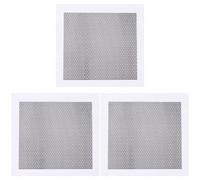 GORGECRAFT 3 Foglio Toppa per Riparazione Muro Toppa per Riparazione Muro A Secco in Alluminio Copertura per Foro Grande con Rete Metallica Autoadesiva Riparazione Rapida Fori Parete 24.9x25.1cm
