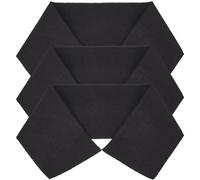 GORGECRAFT 3 pezzo di Tessuto A Coste In Fibra Elastica Cinturino Lavorato A Maglia Nero Guardoli A Coste Rifinitura Dei Bordi per Cucire Polsini Maniche Scollatura Collo Collare