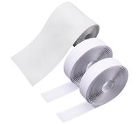 GORGECRAFT 3 rotolo 9m Copertura per Cavi Da Pavimento Bianca In Nylon e Poliestere con Chiusura A Strappo Protezione per La Gestione Dei Cavi con Nastro Adesivo Pavimenti In Moquette Da Ufficio Cavi