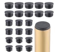GORGECRAFT 30 PZ 3 Misure Tappi per Fori Rotondi In Plastica 20mm 25mm 30mm Inserti per Tubi Tappi Neri Tappi Interni per Tubi Dispositivo di Fissaggio per Inserti per Gambe di Sedie Tubo A Coste Anti