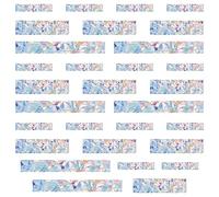 GORGECRAFT 30PCS Strisce Rettangolari per Finestre Anti Collisione Arcobaleno Vetro Finestra Avviso Prisma Decalcomanie per Uccelli Strike Pellicola per La Casa Porte Scorrevoli Finestre